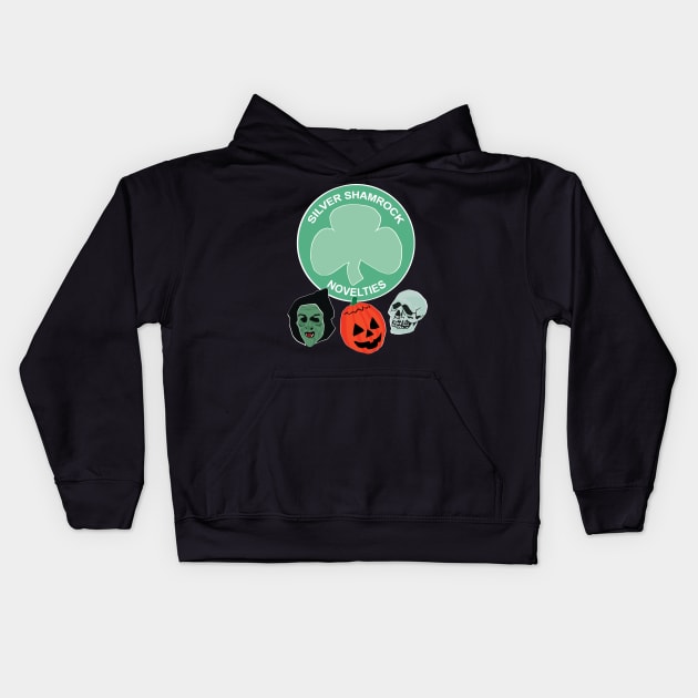 Silver Shamrock 2.0 Kids Hoodie by attackofthegiantants